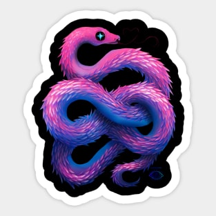 Cotton Candy Snake Sticker